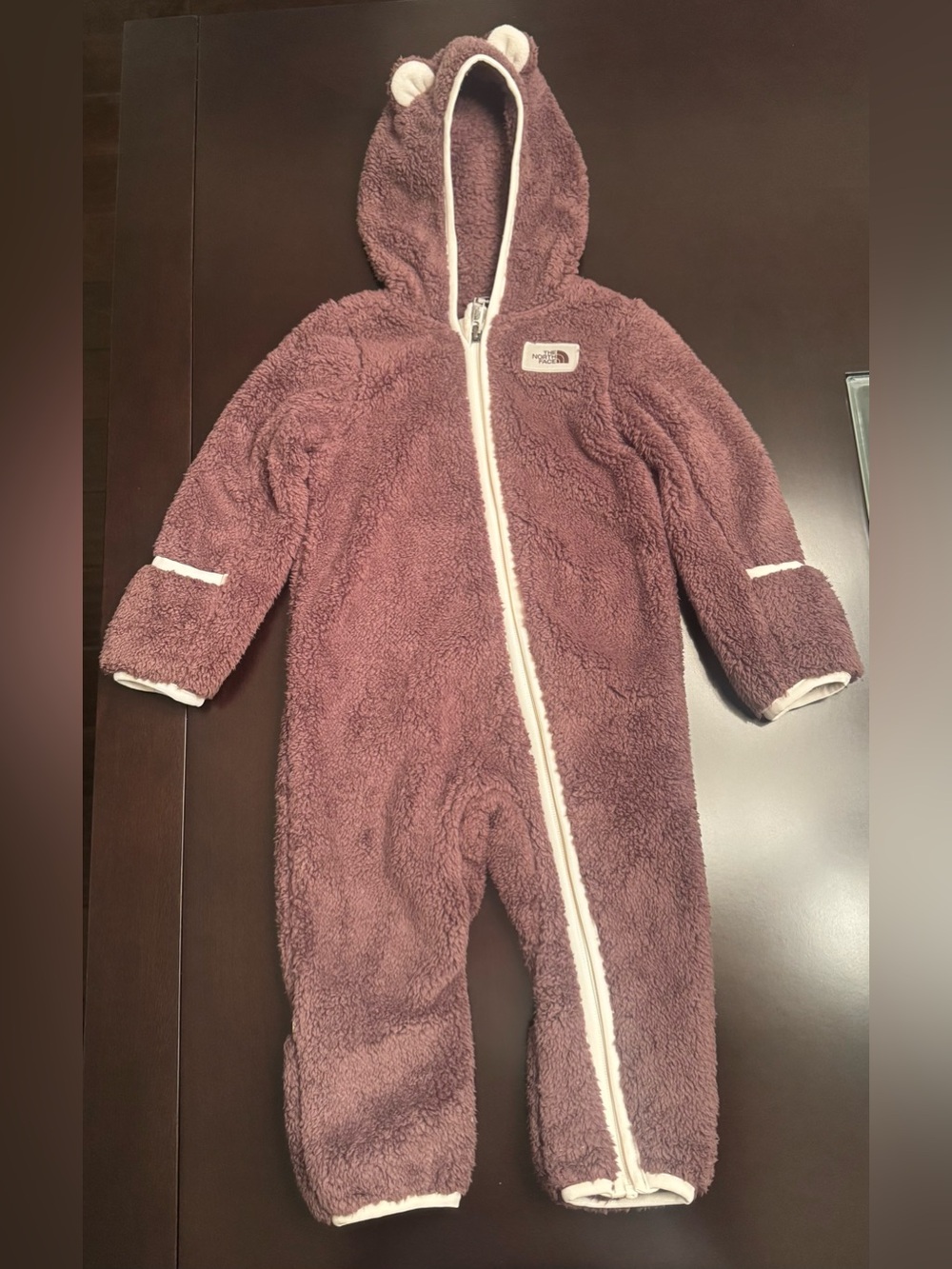 The North Face baby Plush Fleece One-Piece - Mauve